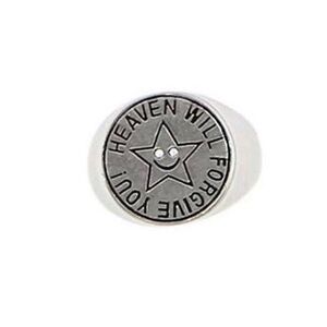 Marc Jacobs Heaven Forgive You Ring - Aged Silver